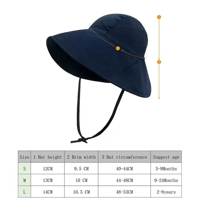 Chapeau bébé SunHat été unisexe coton lin multifonctionalité quatre saisons extérieur plage promenade voyage mode décontracté pour enfants occasions spéciales