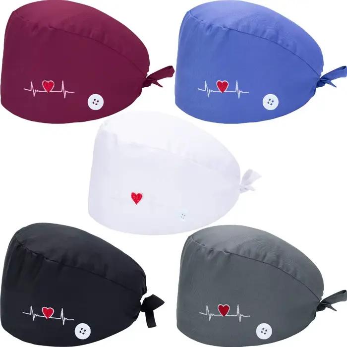 Casquette médicale MERTRAW avec imprimés cartoon animal et floral pour vétérinaires et personnel de soins动物医疗帽MERTRAW带卡通动物和花卉印花适合兽医和护理人员