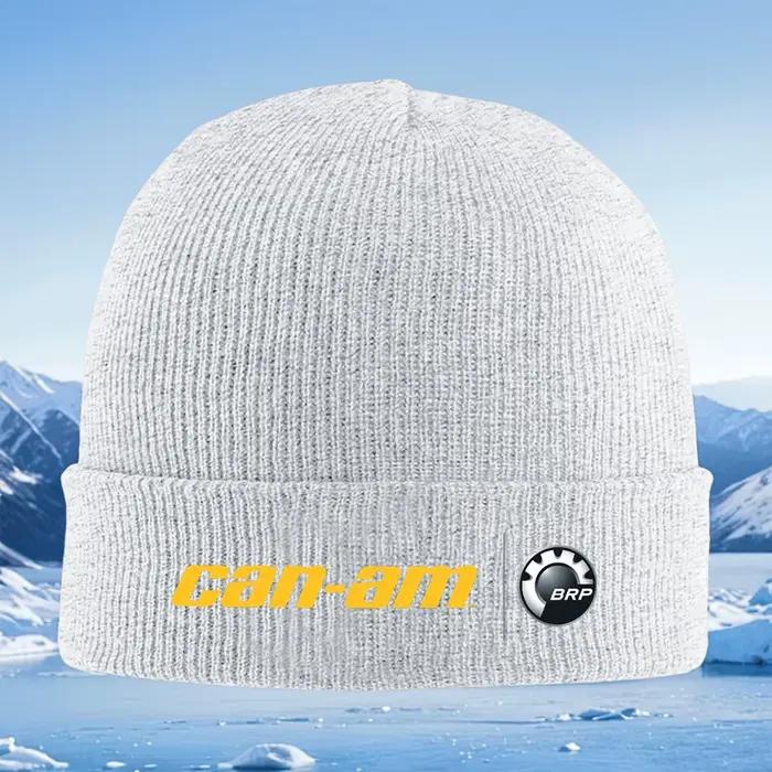 Chapeau Can-Am logo BRP unisexe tricoté hiver thermique chaud pull casquette skullies beanie occasionnels extérieur style masculin féminin