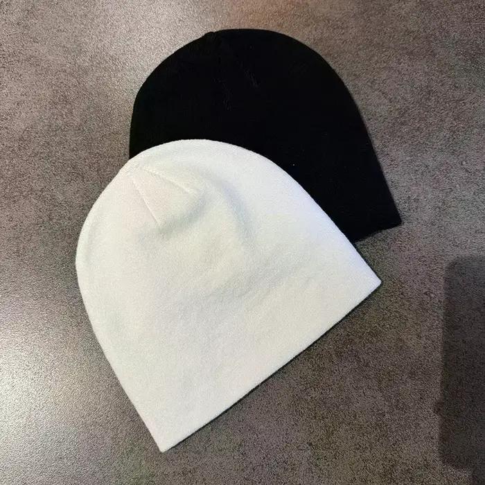 Chapeau en laine tricoté chaud pour femmes pull tendance de forme concave automne hiver accessoire par temps froid occassions spéciales
