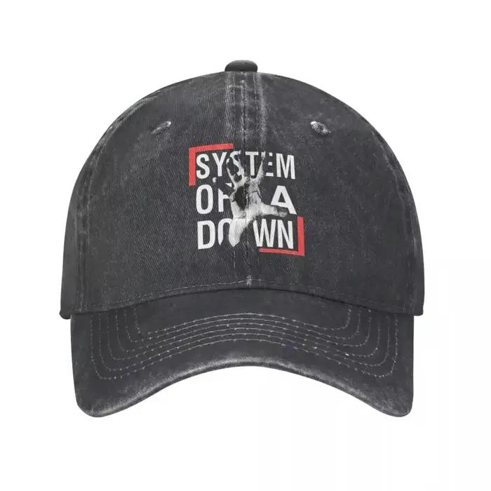 Casquette de baseball imprimée System Of A Down casquette de camionneur pour hommes et femmes style sport coton réglable pour les quatre saisons occasions spéciales et décontractées