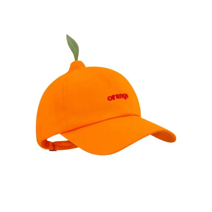 Casquette de Baseball Orange en coton décontracté