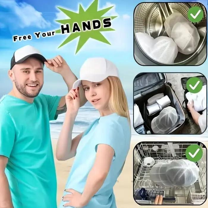 Support de lavage pour casquettes de baseball anti-déformation cadre de lavage blanc beige noir pour forme visière occaions spéciales