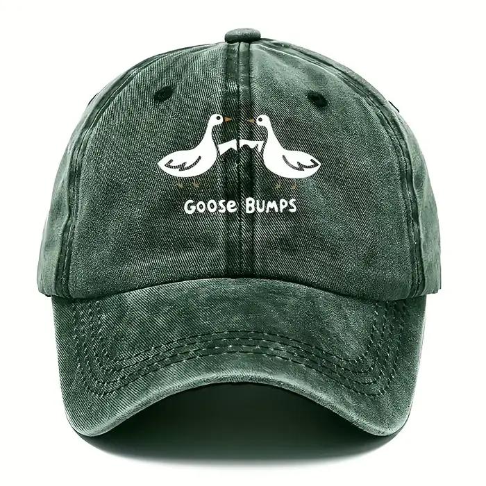 Casquette de baseball rétro imprimé d'oie