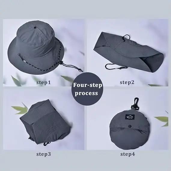 Chapeau seau imperméable pour femmes et hommes-Protection UV