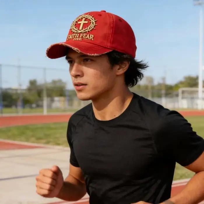 Casquette baseball réglable chrétienne avec lettrage brodé pour adultes