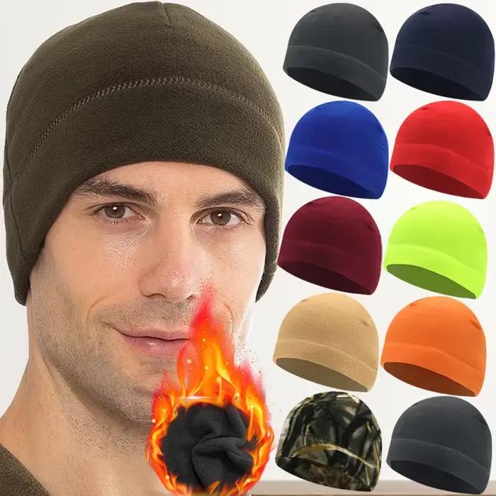 Chapeaux d'hiver thermiques en polaire pour hommes et femmes