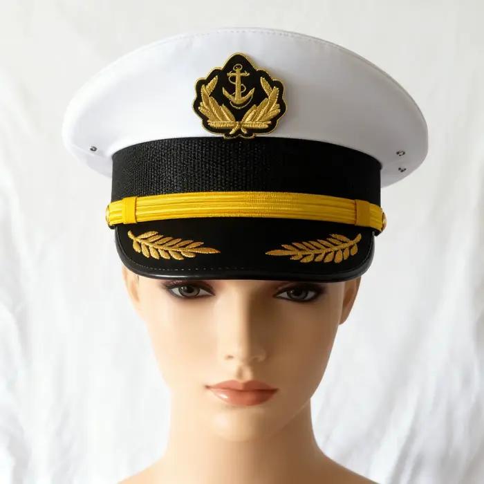 Casquette à visière de marin pour hommes et femmes