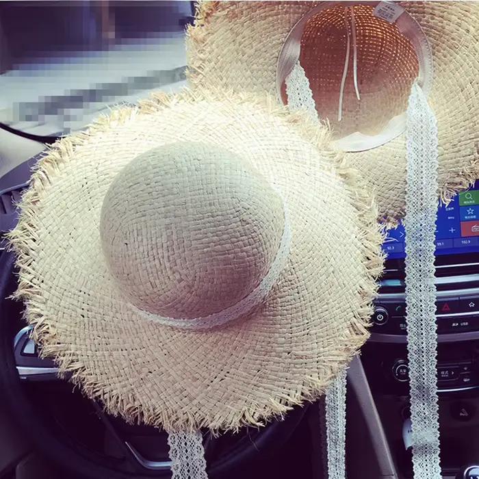 Chapeau d'été en raphia pour femmes