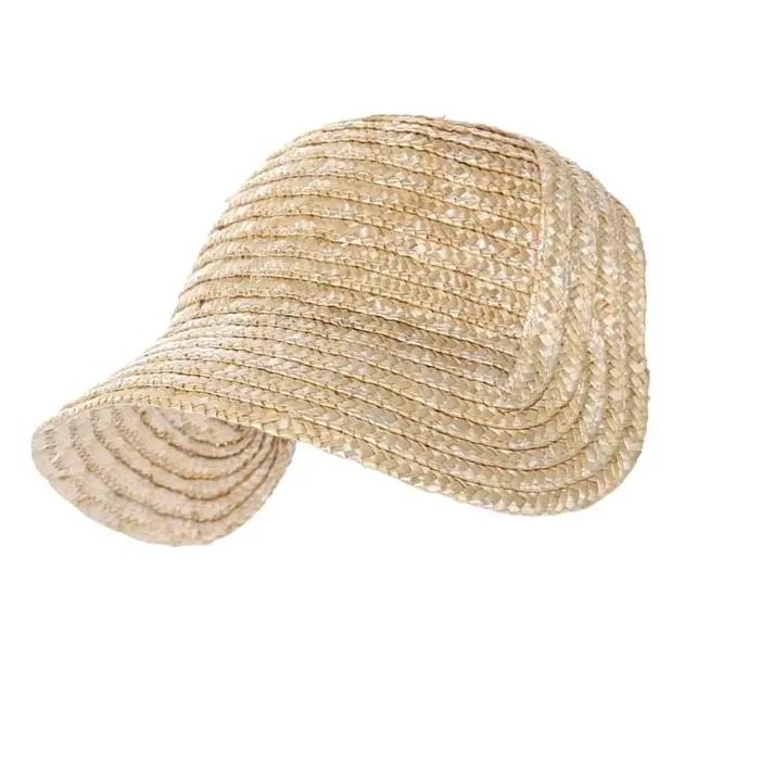 Chapeau de paille tressé artisanal avec sangle réglable pour femmes et hommes, parfait pour les garden parties, mariages victoriens et événements cosplay