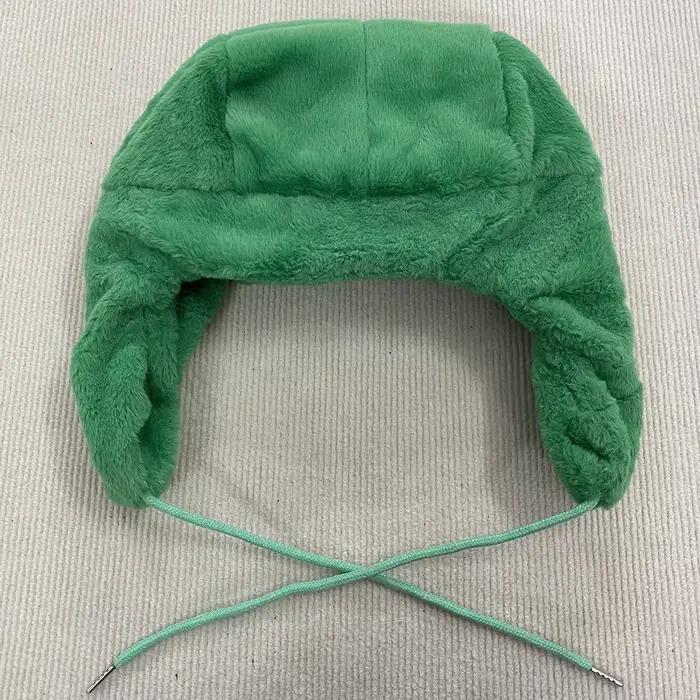 Chapeau Lei Feng chaud et coupe-vent brodé de dessin animé Alien avec Protection des oreilles pour les activités de plein air d'automne et d'hiver