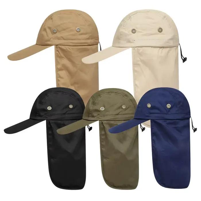 Chapeau de soleil à large bord avec rabat de cou pour protection UV, activités de plein air, randonnée et voyages en été