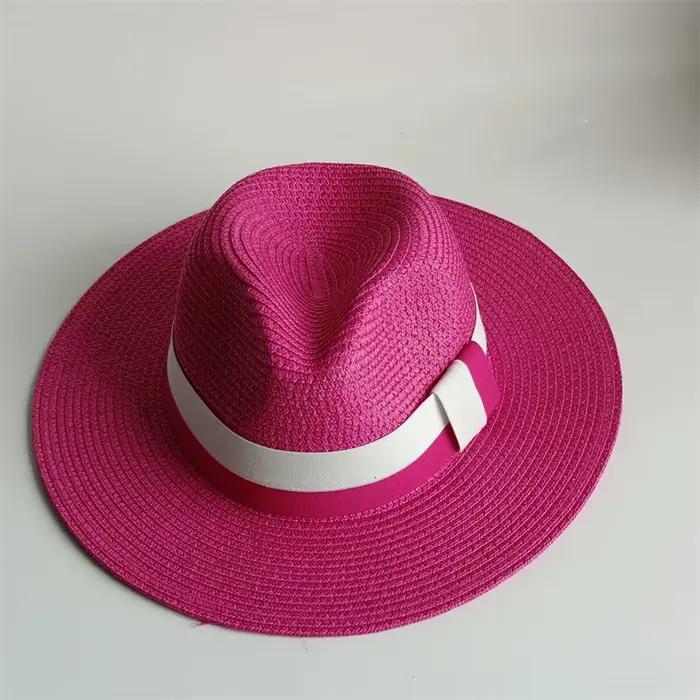 Chapeau de paille beige style coréen protection solaire pour homme femme voyage printemps été occassions spéciales