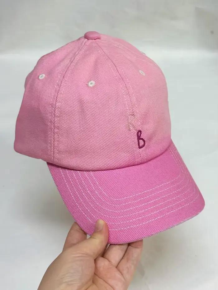 Casquette de baseball monogramme décontractée en coton pour hommes et femmes