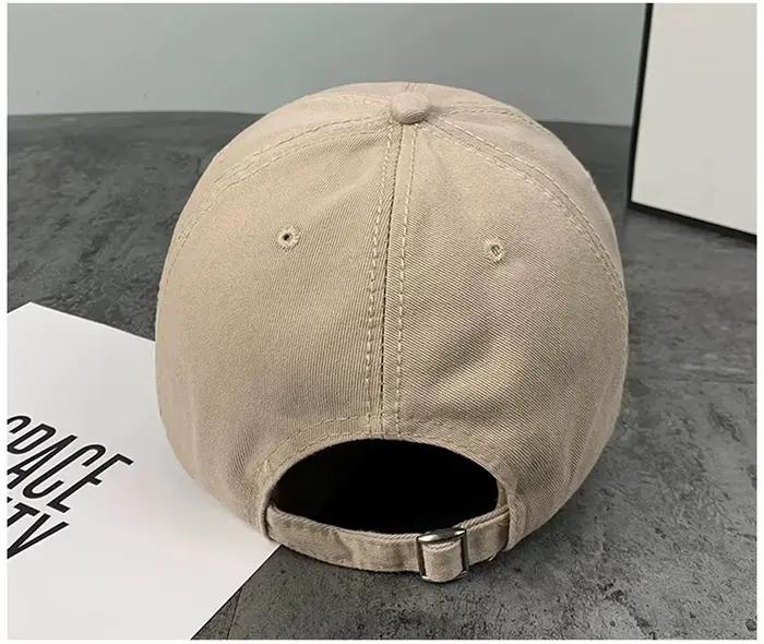 Casquette de baseball délavée vintage pour gros enfants Ins mode lettre broderie chapeau de soleil pour printemps été streetwear chapeaux pour hommes