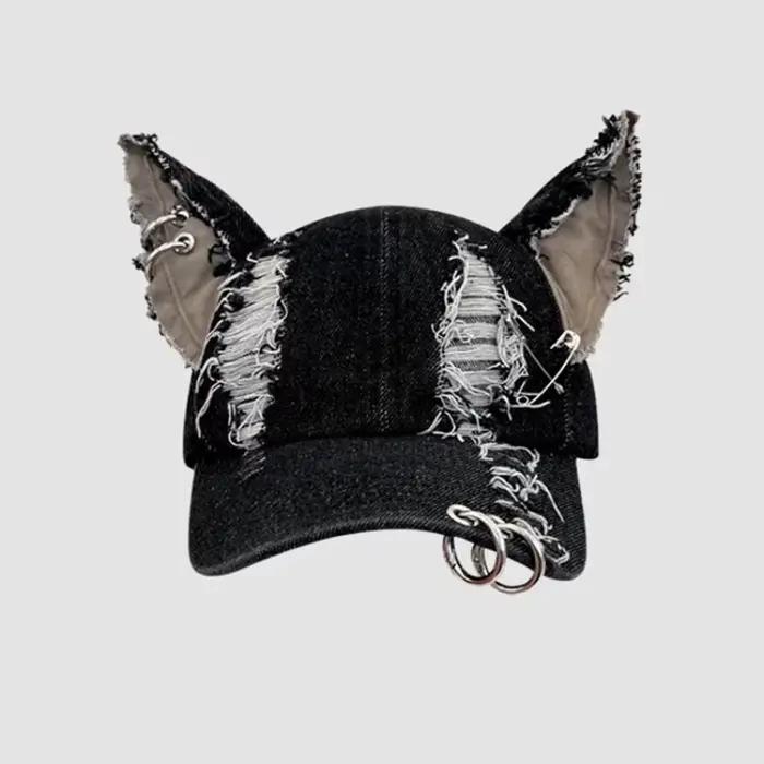 Nouvelle Casquette de Baseball Y2K Hot Girl avec Oreilles de Lapin