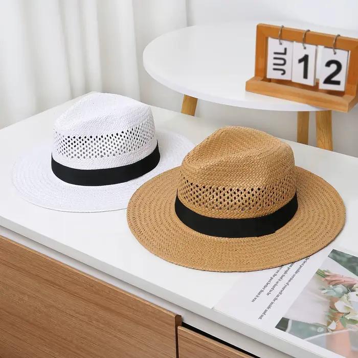 Chapeau de plage blanc pour hommes et femmes