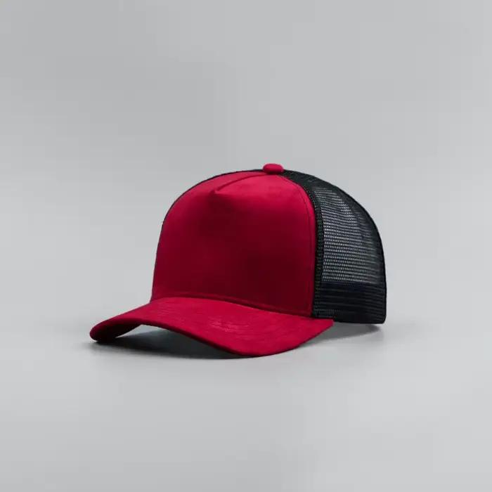 Casquette de Baseball en daim à cinq panneaux avec Logo personnalisé pour hommes et femmes
