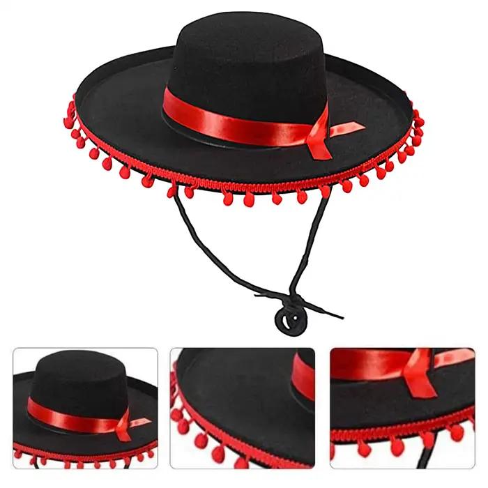 Sombrero mexicain en feutre pour adultes