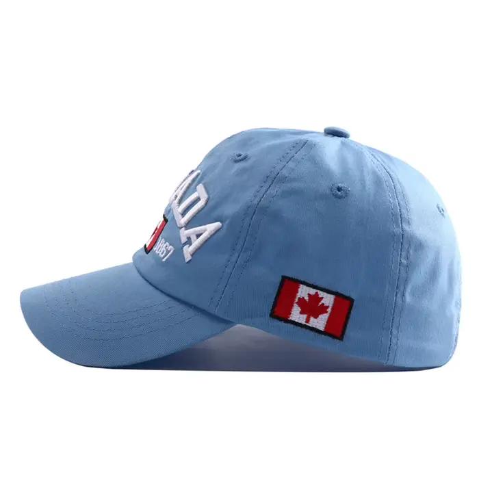 Casquette de Baseball brodée drapeau du Canada