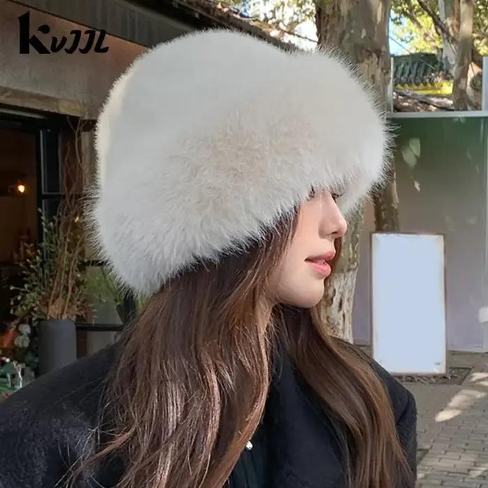 Chapeau mongol en peluche, coupe-vent, chaud, bassin, Protection des oreilles épaisse, chapeau de pêcheur en peluche, nouvelle collection automne et hiver 2025