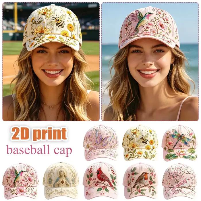 Casquette de jardin brodée à la main