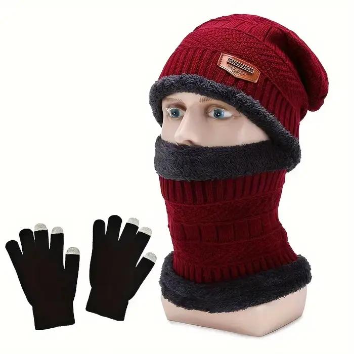 Ensemble bonnet d'hiver