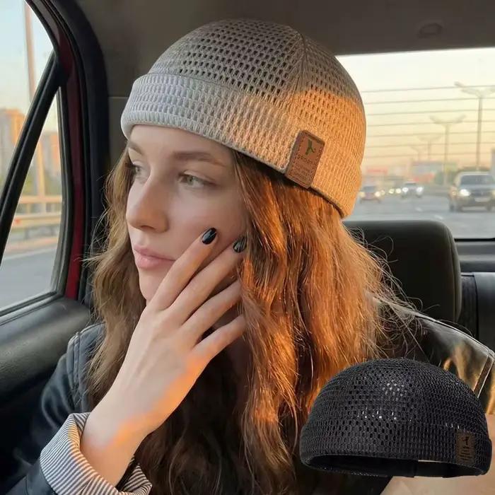Casquette de cyclisme extérieure d'été en maille respirante style melon streetwear rétro ajustable ultra légère docker pour homme et femmes occasions estivales et activités户外活动夏季透气网眼渔夫帽街拍复古可调节超轻鸭舌帽适合男女各种场合