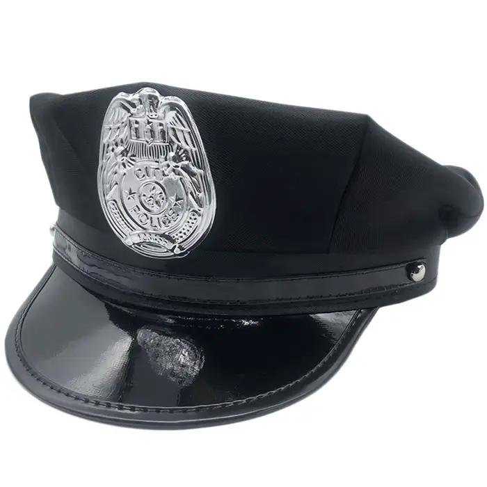 Chapeau octogonal de cosplay chapeau de performance militaire chapeau de police avec insigne chapeau de marin pour adultes quatre saisons événements de cosplay soirées à thème