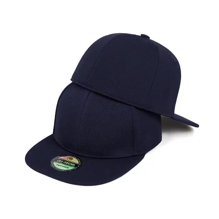 Casquette hip hop ajustée en coton et polyester solide pour homme protection solaire plage et mode quatre saisons