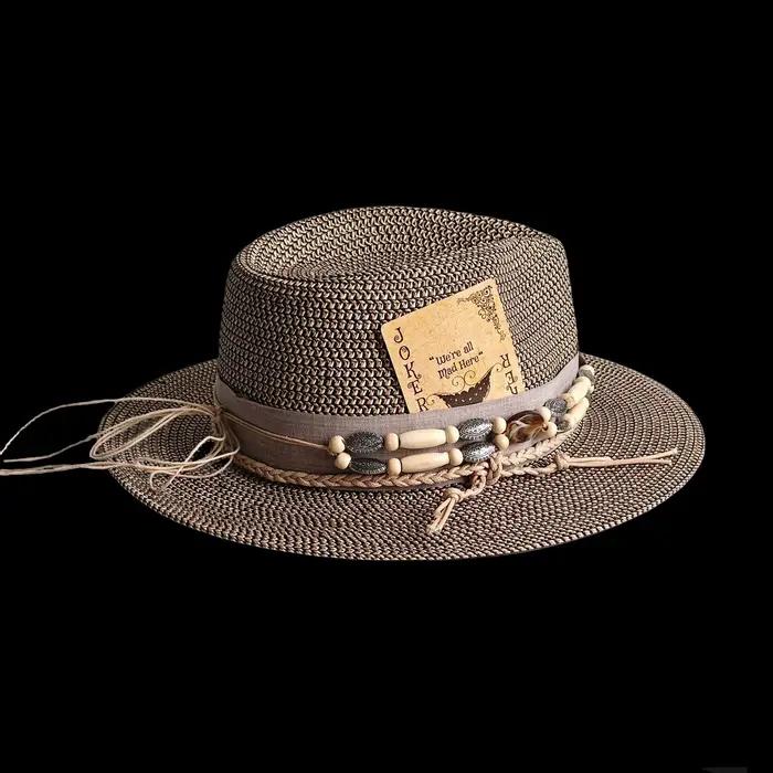 Nouveau Chapeau Fedora en Paille Tressée pour Homme 2026