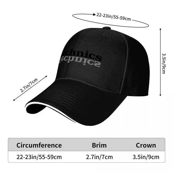 Casquette de baseball noire avec logo Technics
