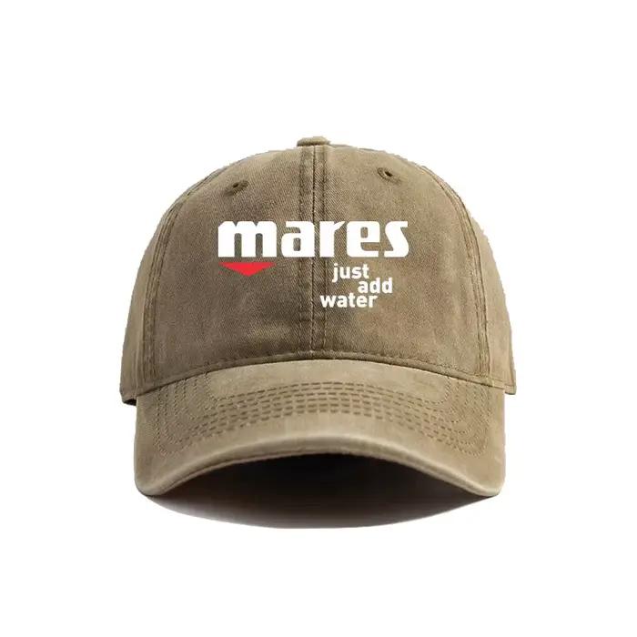 Mares ajouter simplement l'eau en détresse casquette de Baseball Cool hommes rétro en plein air été réglable cadeau papa chapeau MZ-646