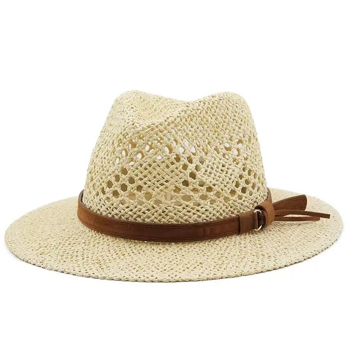 Chapeau de paille en raphia pour hommes et femmes