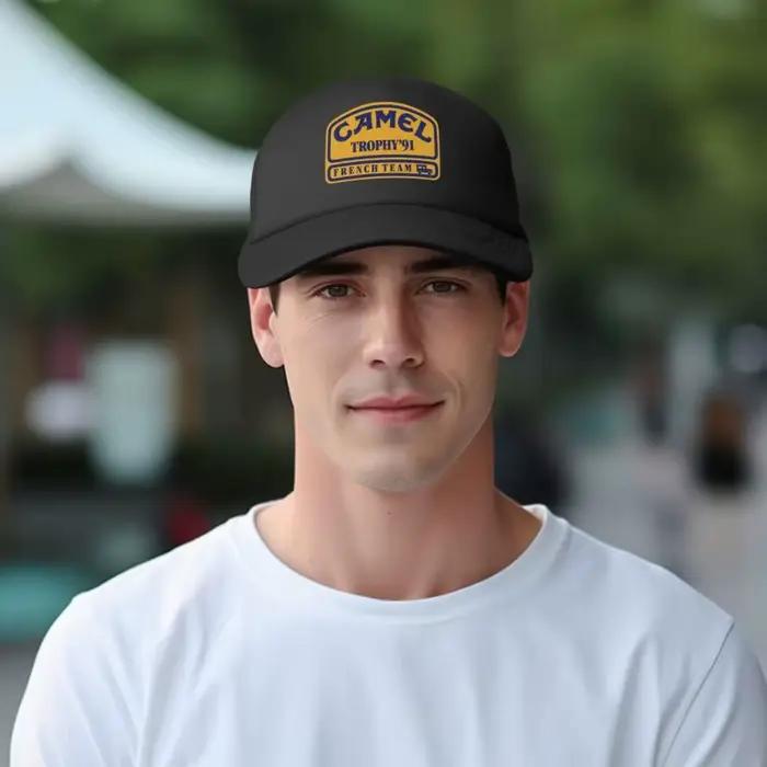 Casquette de baseball en maille imprimée Camel Trophy 91 pour hommes et femmes