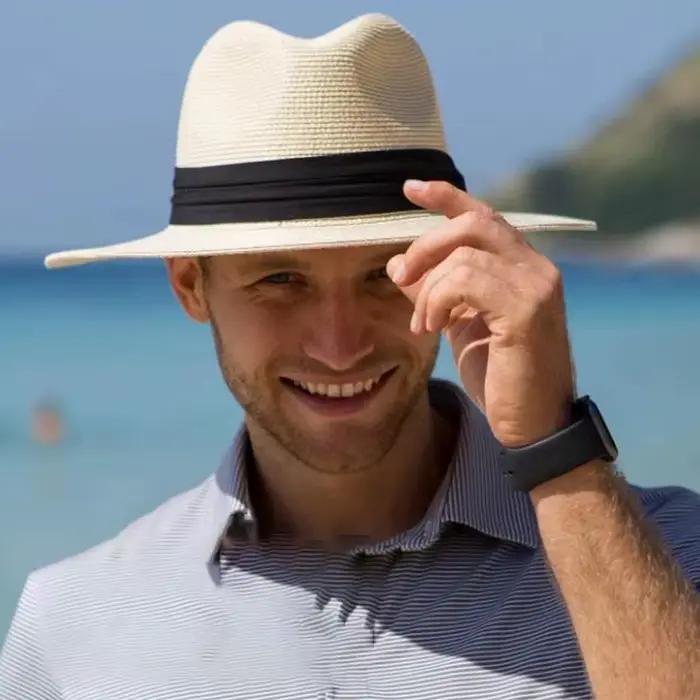 Chapeaux de soleil classiques d'été grande taille 55 cm pour hommes et femmes