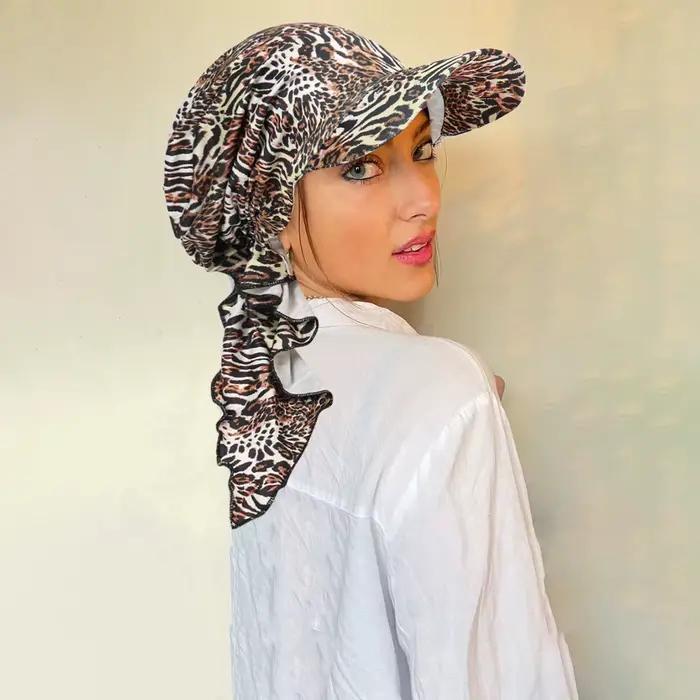 Chapeau incurvé Mazia polyester pour femmes protection solaire style décontracté polyvalent toutes saisons