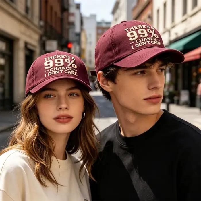 Chapeau Élégant en Polyester Brodé avec Lettres pour Hommes et Femmes Occasions Spéciales Activités Plein Air Mode Sport