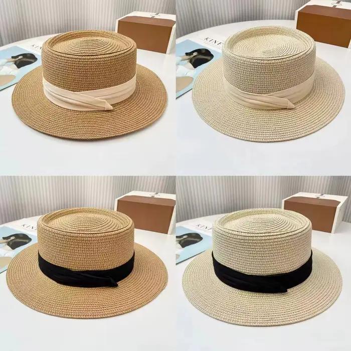 Chapeau de paille à dessus plat de haute qualité