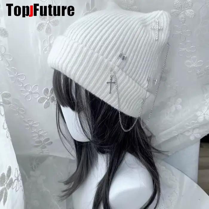 Chapeau d'oreille de chat gothique Lolita pour femme