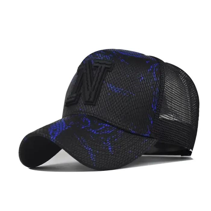 Casquettes de baseball brodées en maille pour hommes