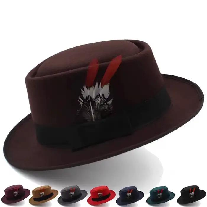 Chapeaux de Porkhelicopter en plumes pour hommes
