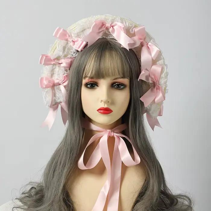 Chapeau en dentelle Lolita pour femmes occassions spéciales romantique victorien polyvalent