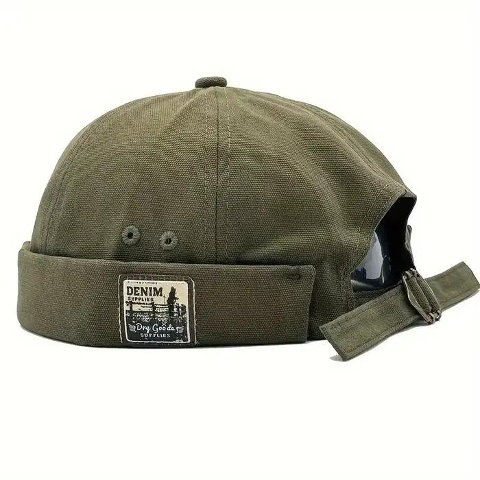 Chapeau en cuir de melon rétro britannique pour hommes