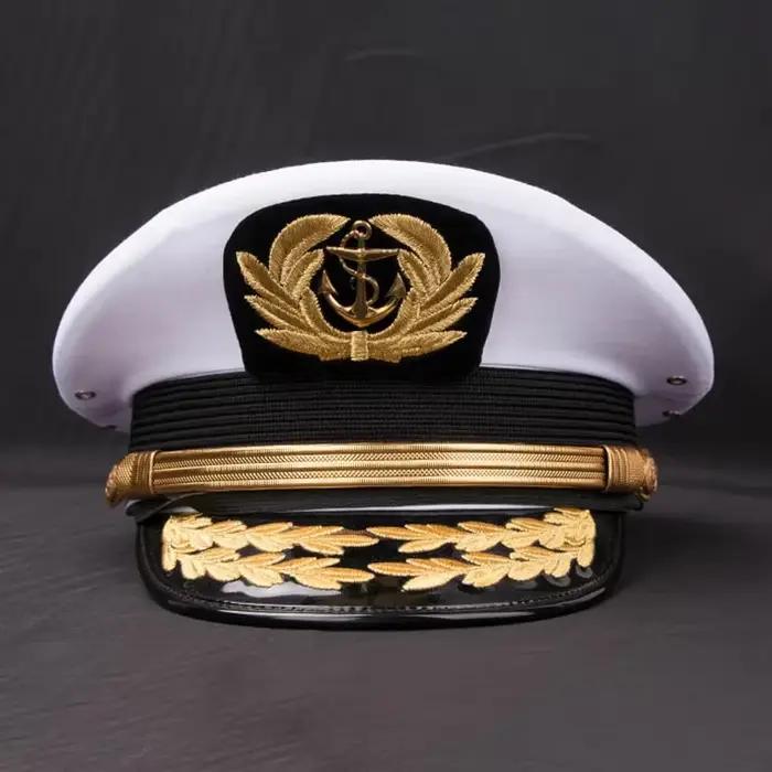 Casquette de marin imperméable et réglable UPF50+ chapeau militaire vintage avec ruban amovible pour hommes et femmes occasions décontractées et voyage