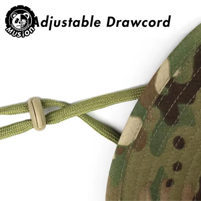 Musion Camouflage chapeau à large bord cagoule ensemble hommes extérieur parasol Boonie casquette pêcheur