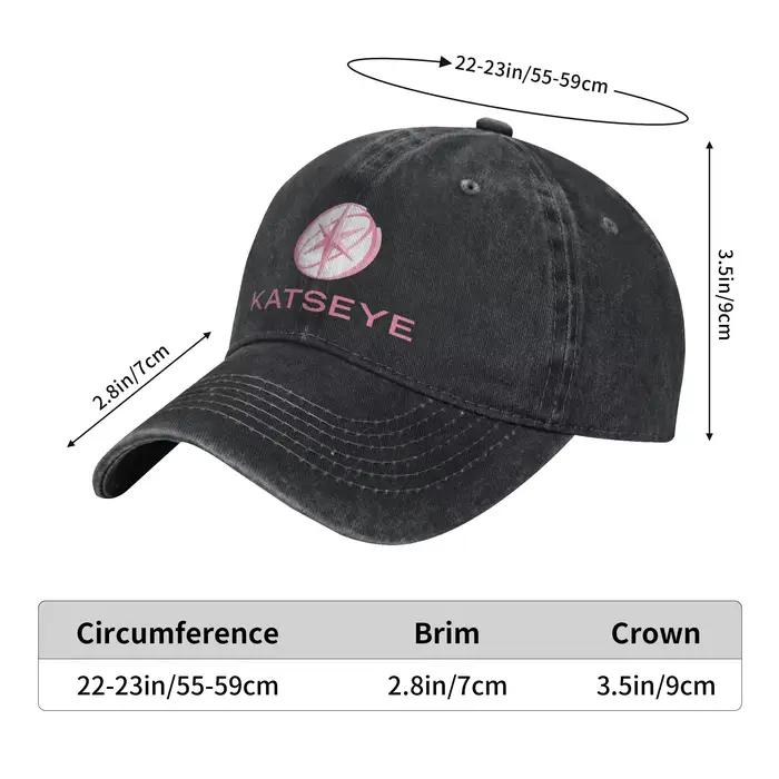 Casquette en jean délavé KATEYE pour hommes et femmes ajustable multicolore polyvalente pour toutes les saisons et occasions extérieures