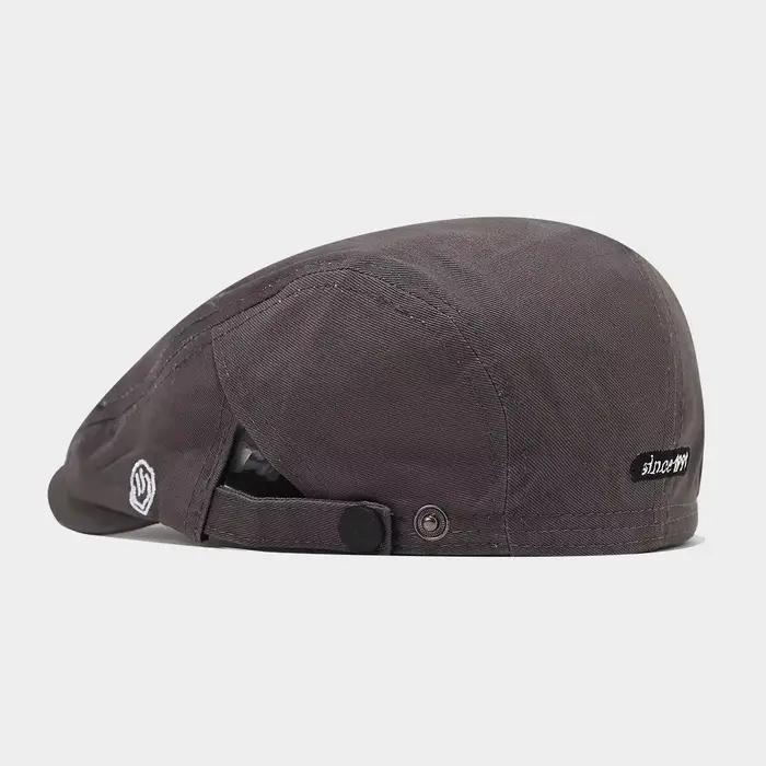 Chapeau revers portant béret unisexe polyester solide pour femmes style sport occasionnel voyage et plein air
