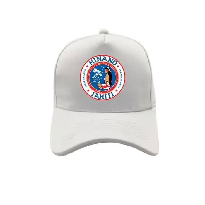 Casquette de baseball Hinano Tahiti protection solaire coton imprimé pour homme et femme occasionnels extérieurs multicolore réglable