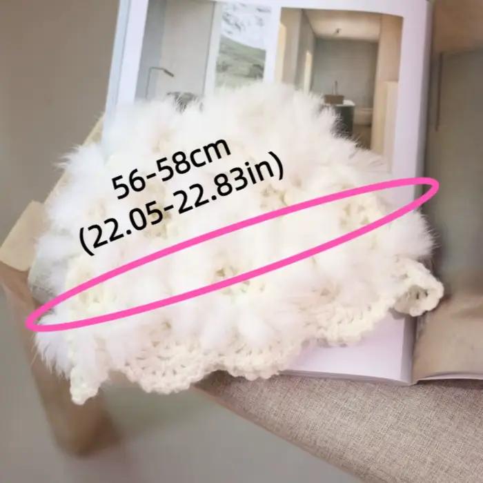 Bonnet de luxe tricoté à la main au crochet